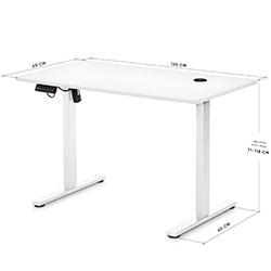 Фото Стіл PowerDesk Energy White (EVO-201 Energy W|/W)