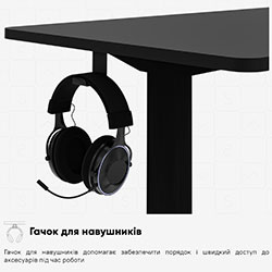 Фото Стіл PowerDesk Energy Black (EVO-201 Energy B/B)
