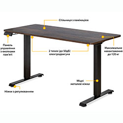 Фото Стіл PowerDesk Duo Antique (EVO-242 Duo Antique /B)