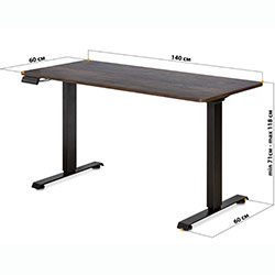 Фото Стіл PowerDesk Duo Antique (EVO-242 Duo Antique /B)
