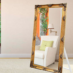 Фото Дзеркало з підставкою Manchester / Манчестер 1700 Золото Elite Decor MR-77-GL