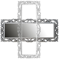 Фото Дзеркало Lara / Лара Срібло Elite Decor MR-80-SL