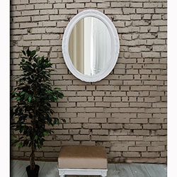 Фото Дзеркало Laura / Лаура Біле Elite Decor MR-85-WH