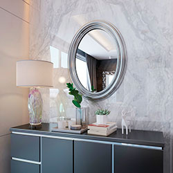 Фото Дзеркало Pandora / Пандора Срібло Elite Decor MR-74-SL
