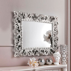 Фото Дзеркало Pionia / Піонія 1000х800 Срібло Elite Decor MR-81-SL