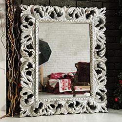 Фото Дзеркало Pionia / Піонія 1000х800 Срібло Elite Decor MR-81-SL