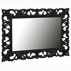 Фото Дзеркало Pionia / Піонія 1200х1000 Черное Elite Decor MR-82-BL