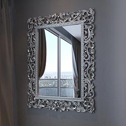 Фото Дзеркало Franco / Франко Срібло Elite Decor MR-76-SL