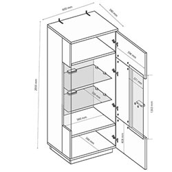 Фото Сервант правий Luna / Луна LN-111-LV