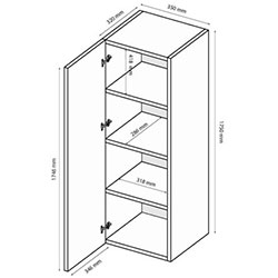 Фото Секція 24 Box / Бокс Білий BX-24-WB