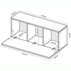 Фото Секція 34 Box / Бокс Білий BX-34-WB