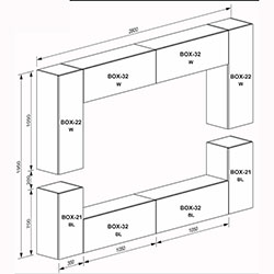 Фото Вітальний набір Box / Бокс F4 BX-F4-WB/BL