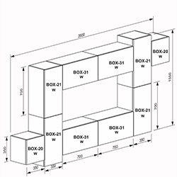 Фото Вітальний набір Box / Бокс F6 BX-F6-WB