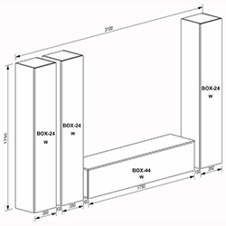 Фото Вітальний набір Box / Бокс TV1 BX-TV1-WB