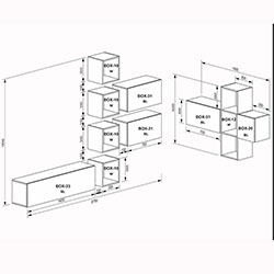 Фото Вітальний набір Box / Бокс V2 BX-V2-WB/BL
