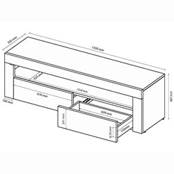 Фото Тумба ТВ 155 Modern / Модерн MD-160-WB