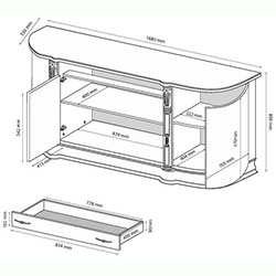 Фото Комод 4ДВ Chicago / Чикаго Білий CH-24-WB