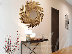 Фото Дзеркало Khepri / Хепрі Золото Elite Decor MR-93-GL