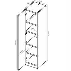 Фото Шафа 1ДВ Happy / Хепі HP-21-WB