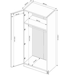 Фото Шафа 2ДВ Doni / Доні без дзеркал DN-22-GT