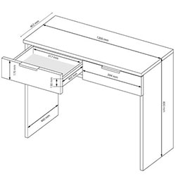 Фото Туалетний столик 2ШХ Megy / Мегі MG-72-GG