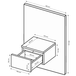 Фото Приліжкові тумби підвісні Barton / Бартон (2 шт.) BT-32-WM