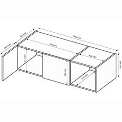 Фото Антресоль Luna / Луна 3дв LN-03-LV