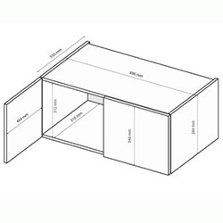 Фото Антресоль Teo / Тео 2дв TO-02-AG