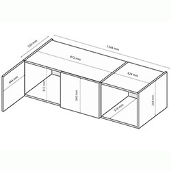 Фото Антресоль Teo / Тео 3дв TO-03-AG