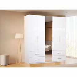 Фото Шафа 5дв 4шх Alba / Альба Глянець Білий AL-15-WB