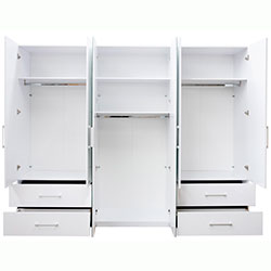 Фото Шафа 6дв 4шх Alba / Альба Глянець Білий AL-16-WB