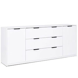 Комод 2дв 3шх 2,0м Roma Color / Рома Білий Глянець RC-162-WB