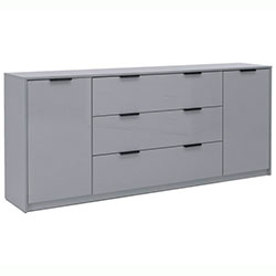 Комод 2дв 3шх 2,0м Roma Color / Рома Сіра Лава Глянець RC-162-GL