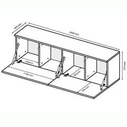 Фото Тумба під ТВ Leg’s Box TV 2,4 Кашемір Глянець LB-24-GC