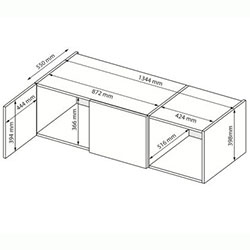 Фото Антресоль 3дв (2дв+1дв) Megy / Мегі MG-03-GG