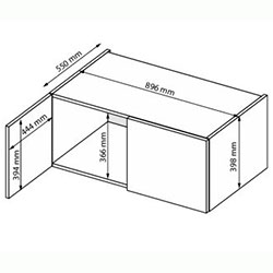 Фото Антресоль Lori / Лорі 2дв LR-02-GC
