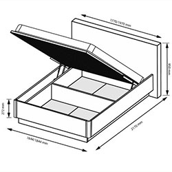 Фото Ліжко підйомне Lori / Лорі 160х200 LR-46-GC