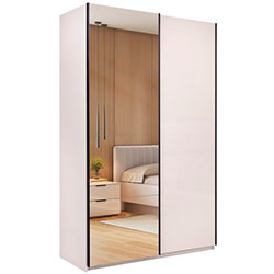 Шафа-купе Lori / Лорі 1,5х2,4м Глянець Кашемір Дзеркало LR-84-GC