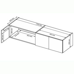 Фото Антресоль Lily / Лілу 4дв LY-04-GC