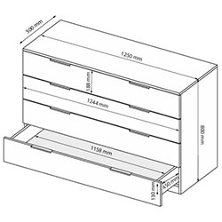 Фото Комод 4шх Mila / Міла