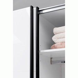 Фото Шафа-купе 1500 Mila / Міла Глянець Білий + Дзеркало