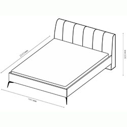 Фото М’яке ліжко 180х200 Toffie / Тоффі TF-38-TF