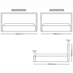 Фото М’яке ліжко 160х200 підйомне Tiana / Тіана SF-46-TА