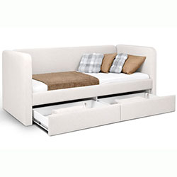 Фото М’яке ліжко 90х200 з шухлядами Happy / Хепі SF-32-HP