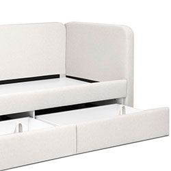 Фото М’яке ліжко 90х200 з шухлядами Happy / Хепі SF-32-HP