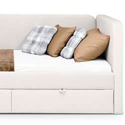 Фото М’яке ліжко 90х200 з шухлядами Happy / Хепі SF-32-HP