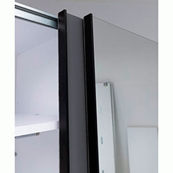 Фото Шафа-купе Vilma / Вільма 2,5м Графіт + Дзеркало WL-25-GT