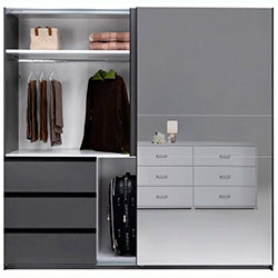 Фото Шафа-купе Vilma / Вільма 2,15м Графіт + Дзеркало WL-21-GT