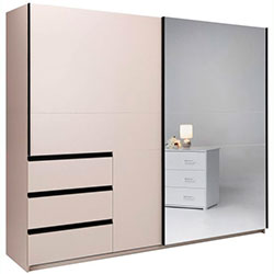 Шафа-купе Vilma / Вільма 2,15м Кашемір + Дзеркало WL-21-CM