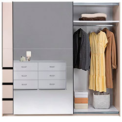 Фото Шафа-купе Vilma / Вільма 2,15м Кашемір + Дзеркало WL-21-CM